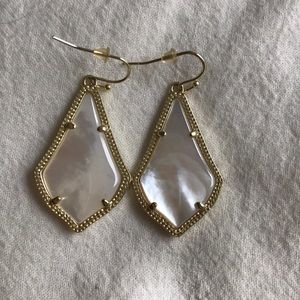 White Kendra Scott Earrings